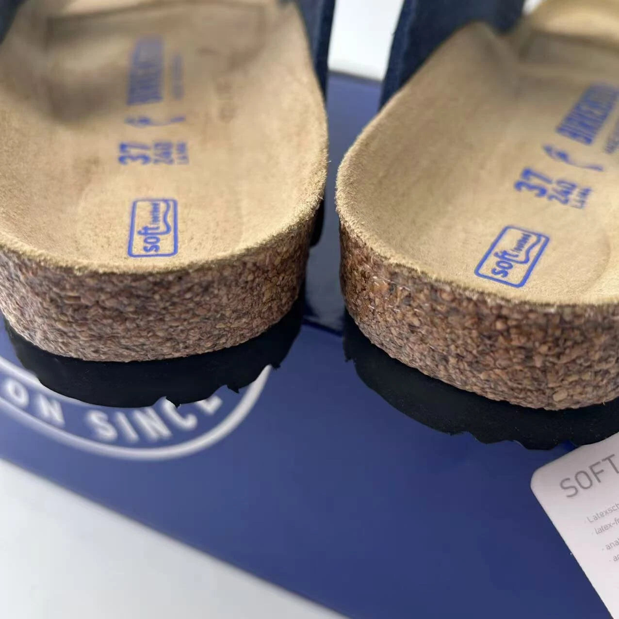 Sandalias Birkenstock Arizona Plantilla Suave Azul Birko-Flor - Tallas 37 al 43
